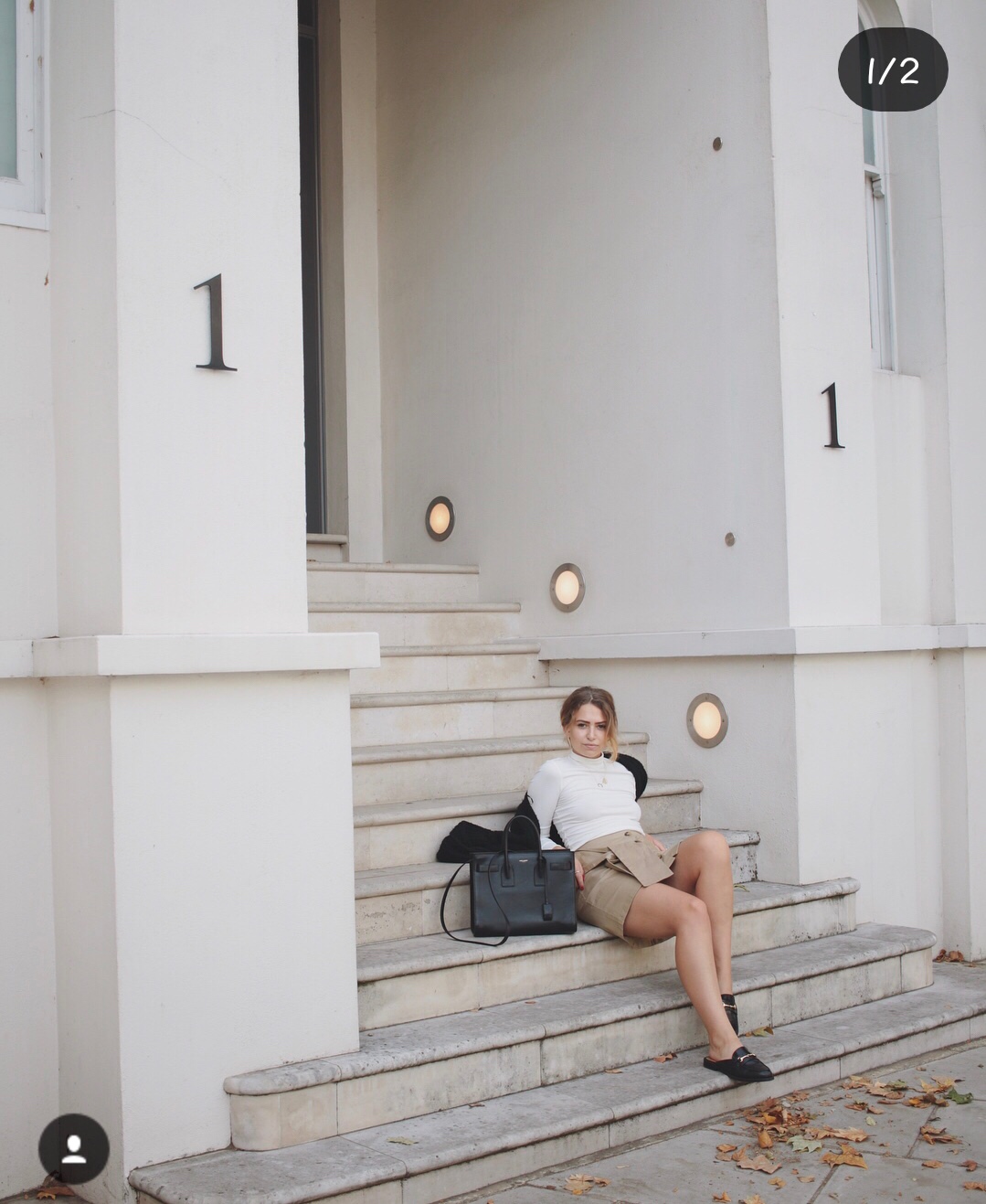 YSL sac de jour 32CM 平纹风琴包 324823黑色