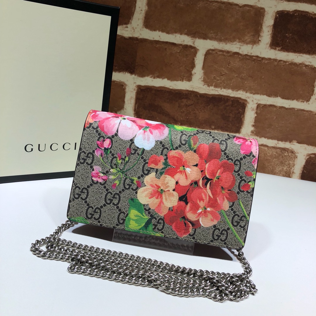 GUCCI古驰Dionysus系列Blooms印花超迷你手袋476432