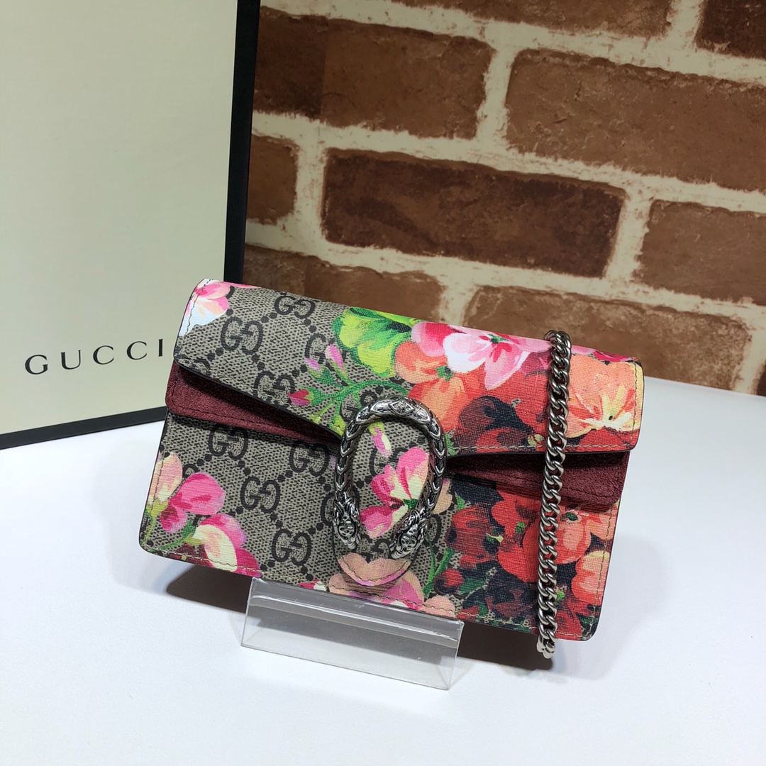 GUCCI古驰Dionysus系列Blooms印花超迷你手袋476432