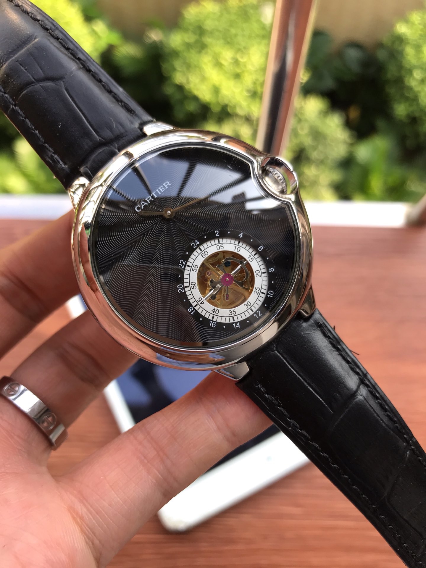 NO:765051,Cartier Blue Balloon Flywheel Domineering Men, Exquisite and Excellent, Smart Works, Boutique Men's Mechanical Watch, Diameter 43mm, Thickness 12mm (Excellent), Exquisite, Wisdom Style, Noble and Generous, Aristocratic Style, Please look for the exclusive quality of the luxury street, Cartier19860909卡地亚蓝气球飞轮霸气男士 臻贵卓绝 睿智之作精品男士机械腕表直径43mm厚12mm（卓越）精湛 睿智风范 尊贵大方 贵族风格请认准奢华街独家品质,,cartier,Watch