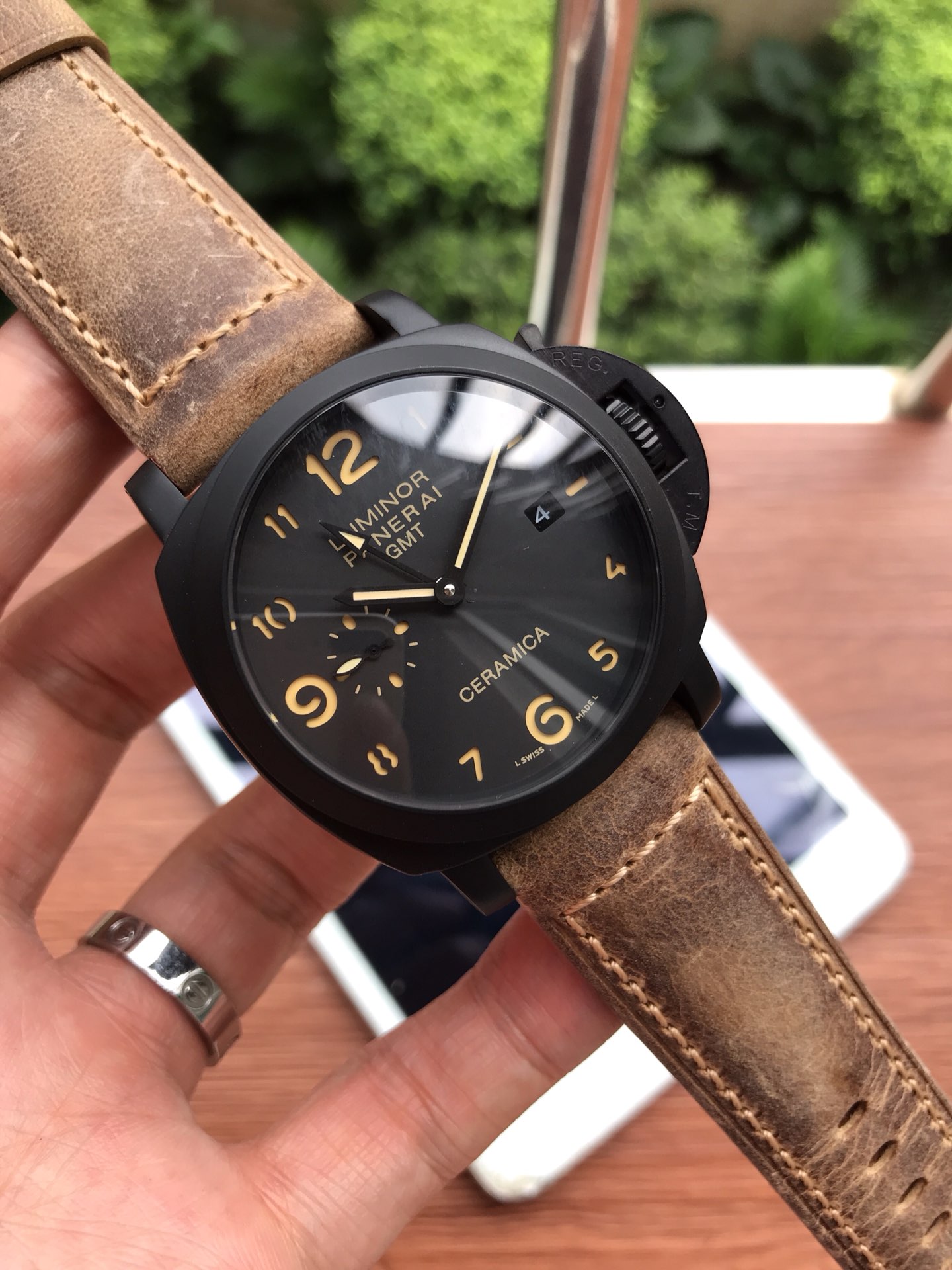 NO:765007,Panerai - ANERAI (M441) three-hand semi-mechanical calendar, men's top watch movement, fully automatic mechanical movement, 316L stainless steel case, mirrored mineral reinforced glass belt, imported genuine cowhide strap, outstanding, showing the charm of men, size diameter 44mm, thickness 16mm, please look for the exclusive quality of luxury street,,cowhide19860909沛纳海--ANERAI（M441）三针半机械搭配日历、男士顶级腕表 机芯全自动机械机芯表壳316L精钢表壳镜面矿物强化玻璃皮带进口真牛皮表带卓越非凡 尽显男士魅力尺寸直径44mm 厚度16mm 请认准奢华街独家品质,,cowhide,Watch