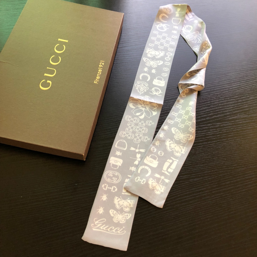 批55款式多多任挑任选古奇Gucci最新双层束发带~绑带.领结.飘带各种多用途‼️🔥国内官网也上架了‼️😉牛逼‼️独家正品批次  大货年前装船发走了  剩余的数量不多  自留‼️绝对可以用万年 手慢无‼️SVIP推荐‼️】和专柜的价格比，真心是买到偷着乐哈😂真心的越看越好看‼️而且多way用法，随便怎么搭配都好有腔调.超级柔软💟7.5*120顶级进口双层真丝小飘带👑