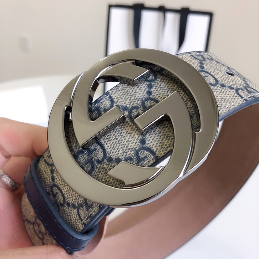 p165⛵️顶级代购级 GUCCI 古奇 男士腰带 意大利进口双面进口头层牛皮 原厂面料，原厂全树膏 宽度4.0cm