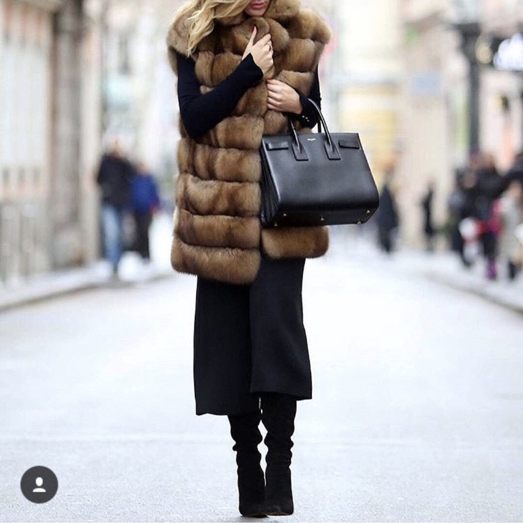 YSL sac de jour 32CM 平纹风琴包 324823黑色