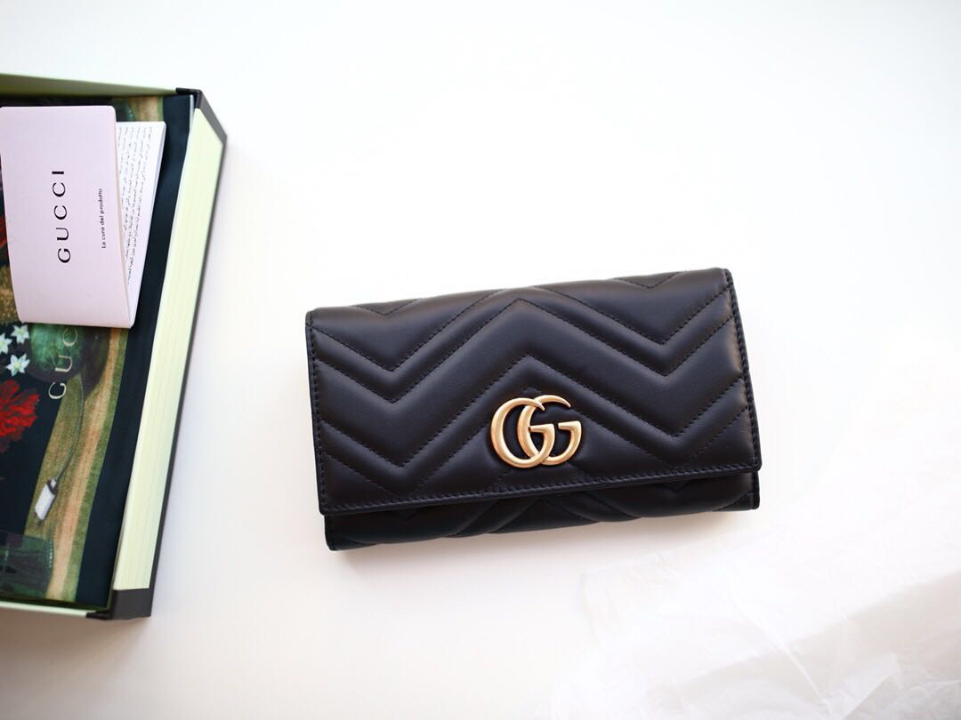 🔺GG Marmont imported calf leather with antique bronze double G hardware. Leather texture matches official store quality. Top-tier original. Model: 443436. Size: 19x10.5x2.5 cm. 32802. image 1