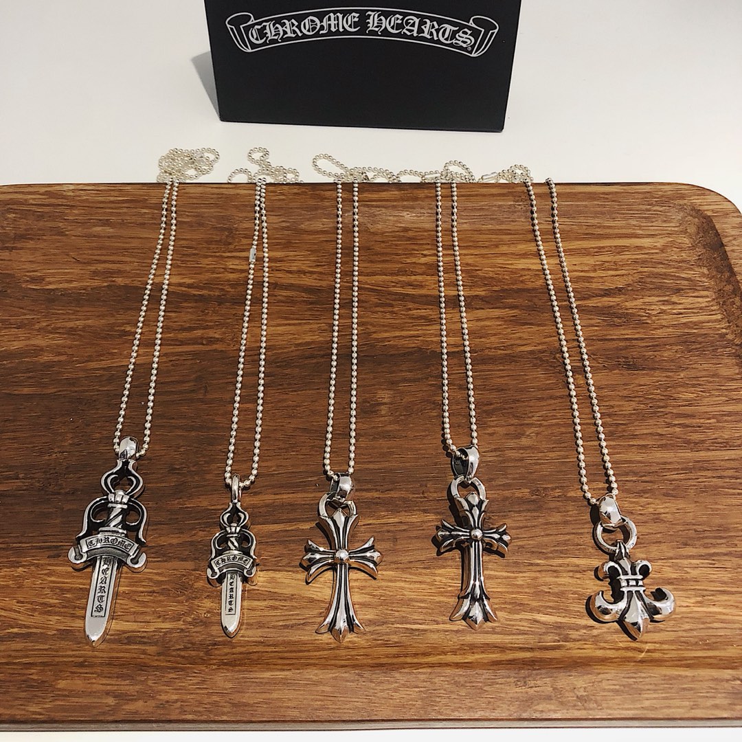 Chrome Hearts 𝐂𝐡𝐫𝐨𝐦𝐞 𝐡𝐞𝐚𝐫𝐭𝐬克罗心 项链集合