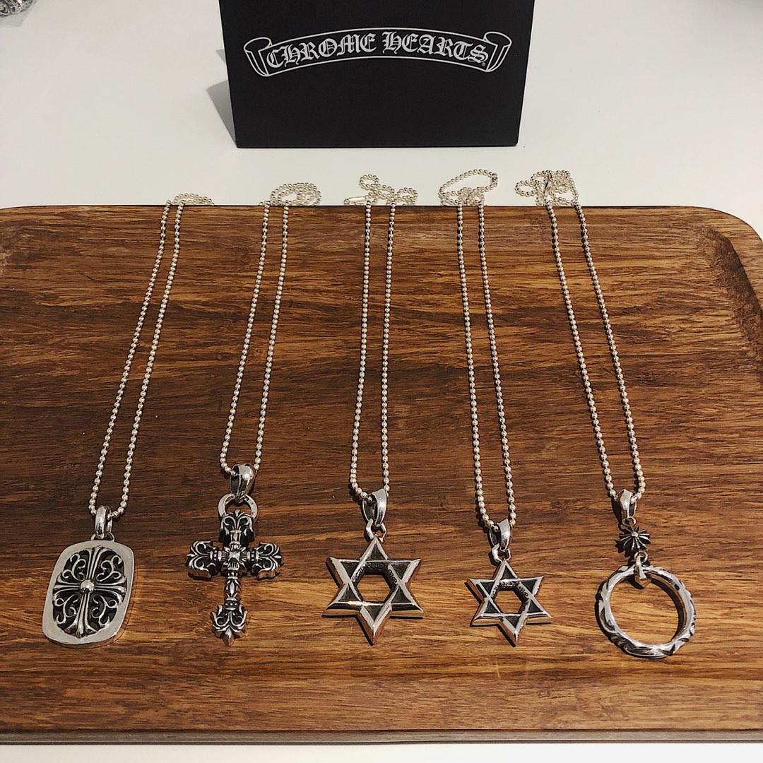 Chrome Hearts 𝐂𝐡𝐫𝐨𝐦𝐞 𝐡𝐞𝐚𝐫𝐭𝐬克罗心 项链集合