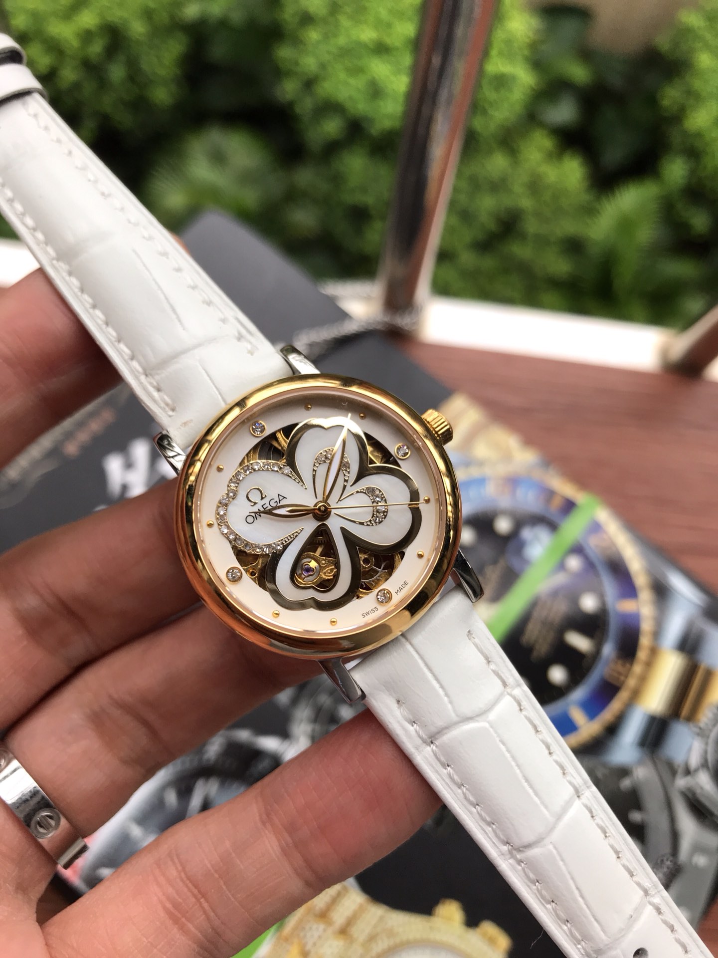 NO:765158,Omega - OMEGA women's watch, elegant, bright and fashionable, fully automatic mechanical movement, 316L stainless steel case, mineral reinforced glass mirror, genuine leather strap, size diameter 33mm, thickness 12mm, please look for the exclusive quality of luxury street, omega19860909欧米茄--OMEGA 女士腕表 优雅大方,亮丽时尚 全自动机械机芯 316L精钢表壳 矿物强化玻璃镜面 真皮表带 尺寸直径33mm 厚度12mm请认准奢华街独家品质,,omega,Watch