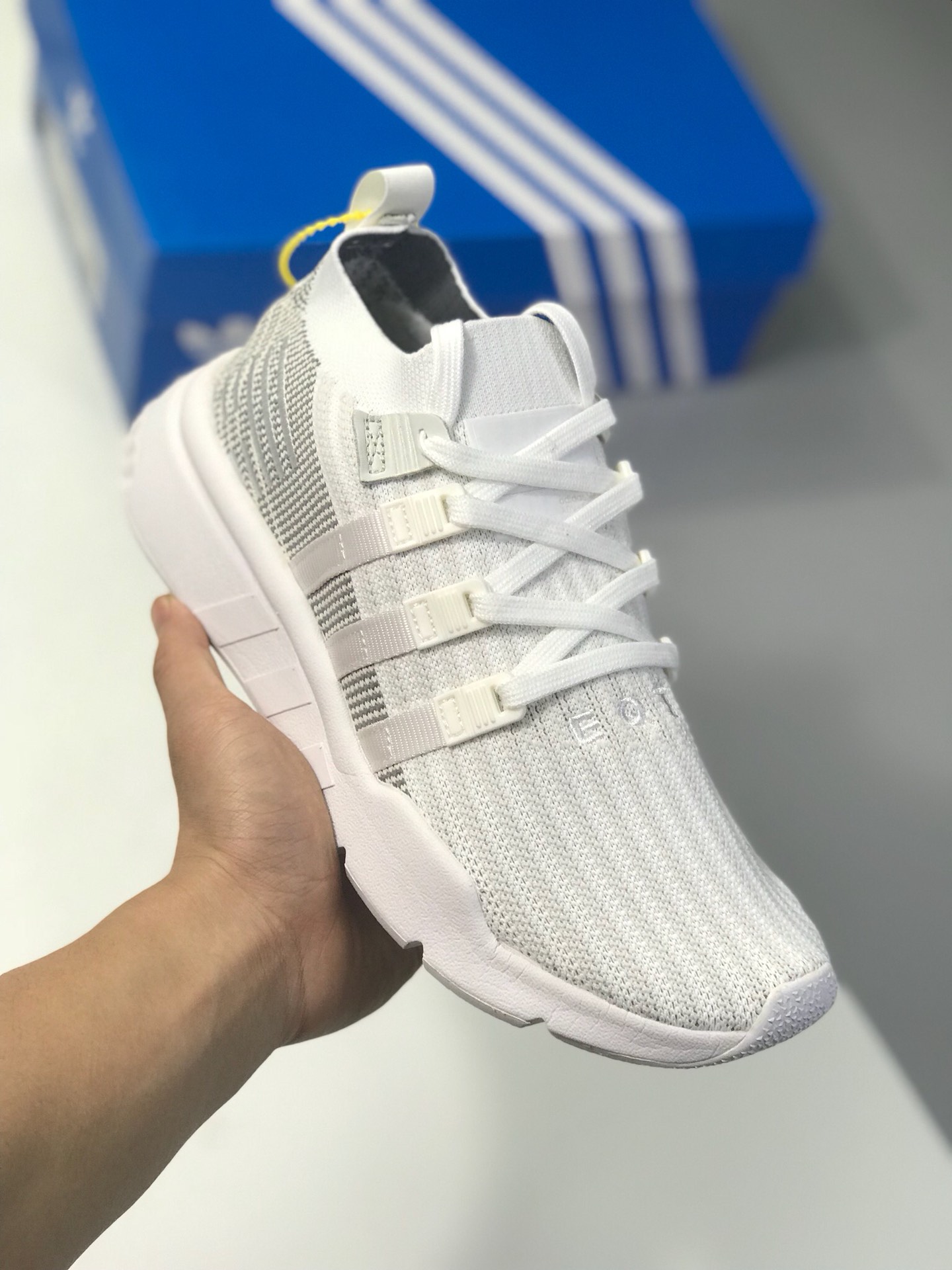 140真标 原盒 adidas originals（阿迪达斯三叶草）2018 EQT SUPPORT MID ADV 情侣款运动鞋 B37429