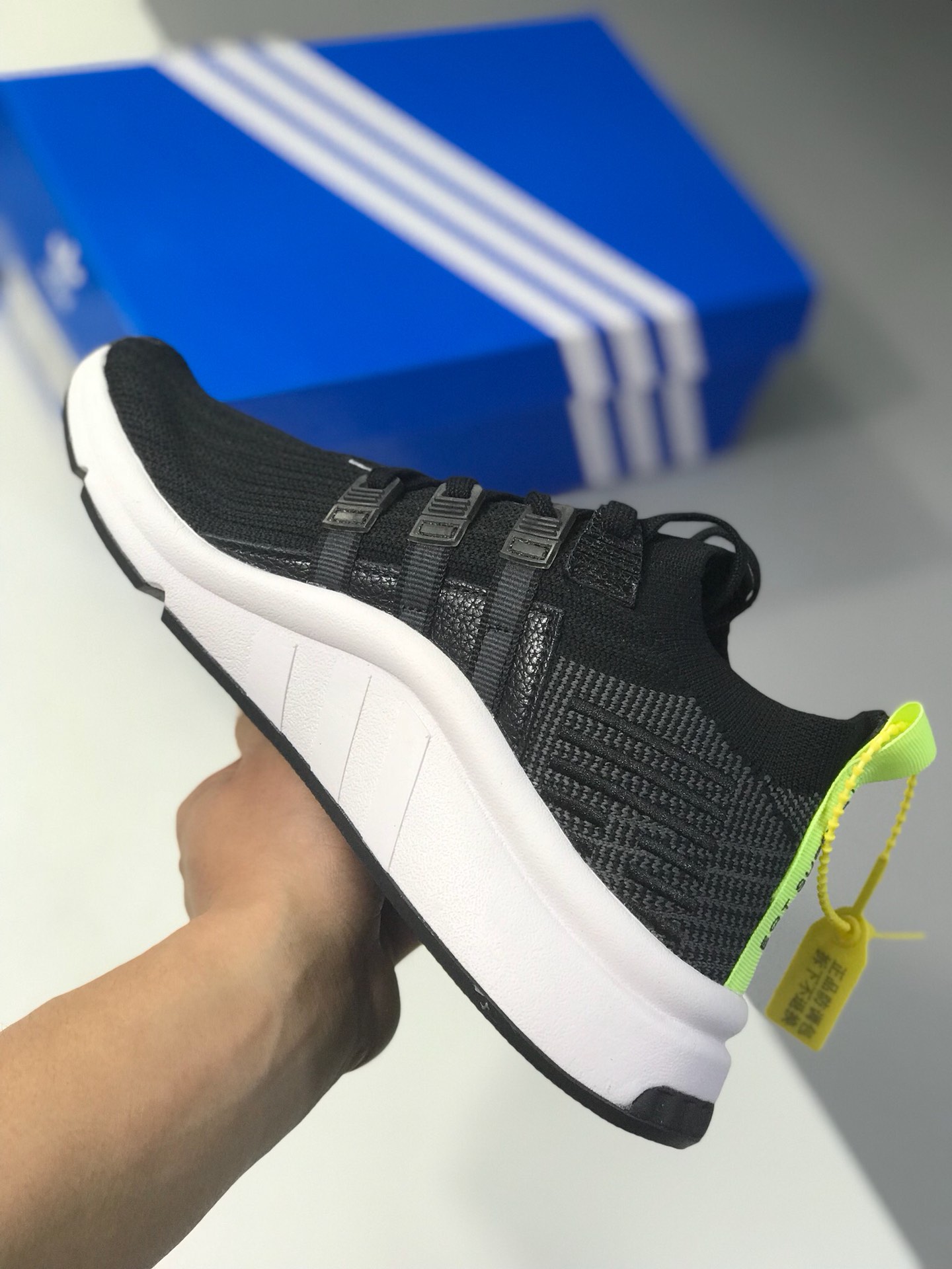 140 真标 原盒 adidas originals（阿迪达斯三叶草）2018 EQT SUPPORT MID ADV 情侣款运动鞋 B37435