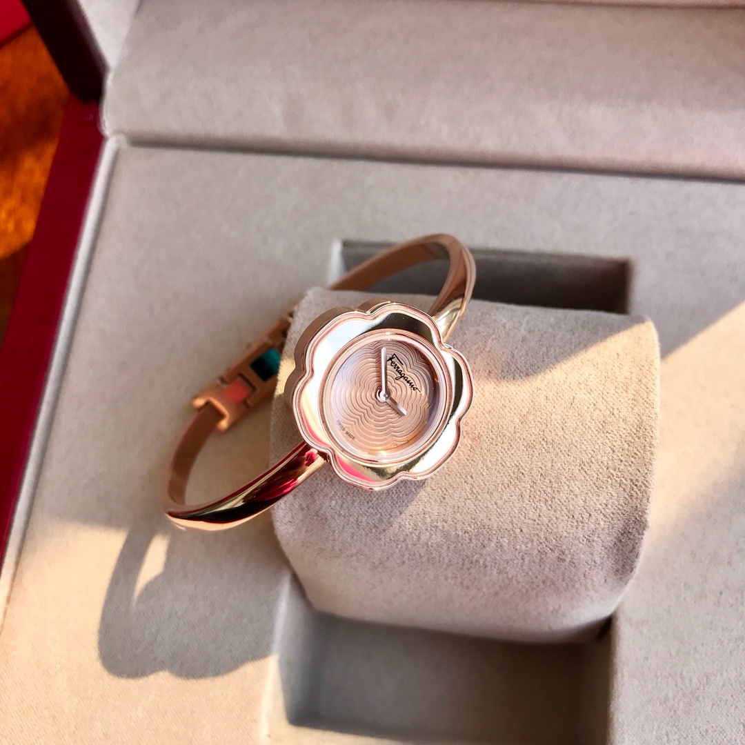 “Sophisticated Salvatore Ferragamo Watch: Swiss Movement, Sapphire Glass, Unique Design” - 图片 4