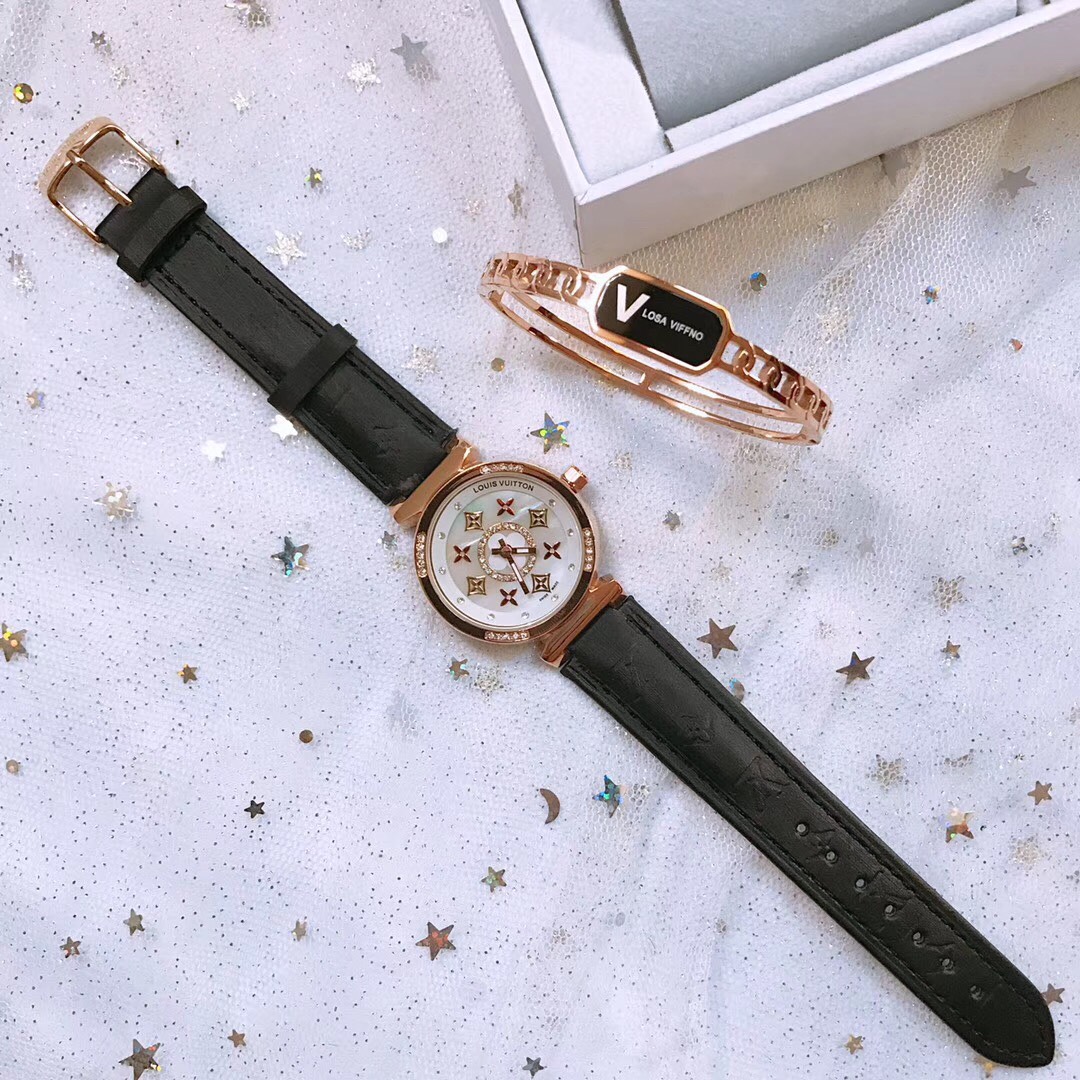 “Louis Vuitton Quest Titanium Bracelet: Fashionable and Timeless 32mm Design” - 图片 5