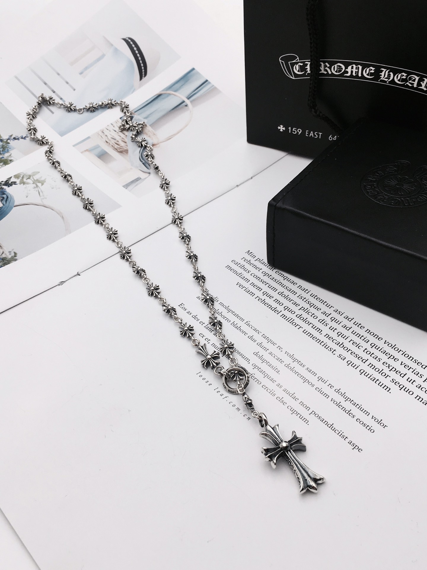 Chrome Hearts 克罗心个性十字架伸缩项链,65厘 4