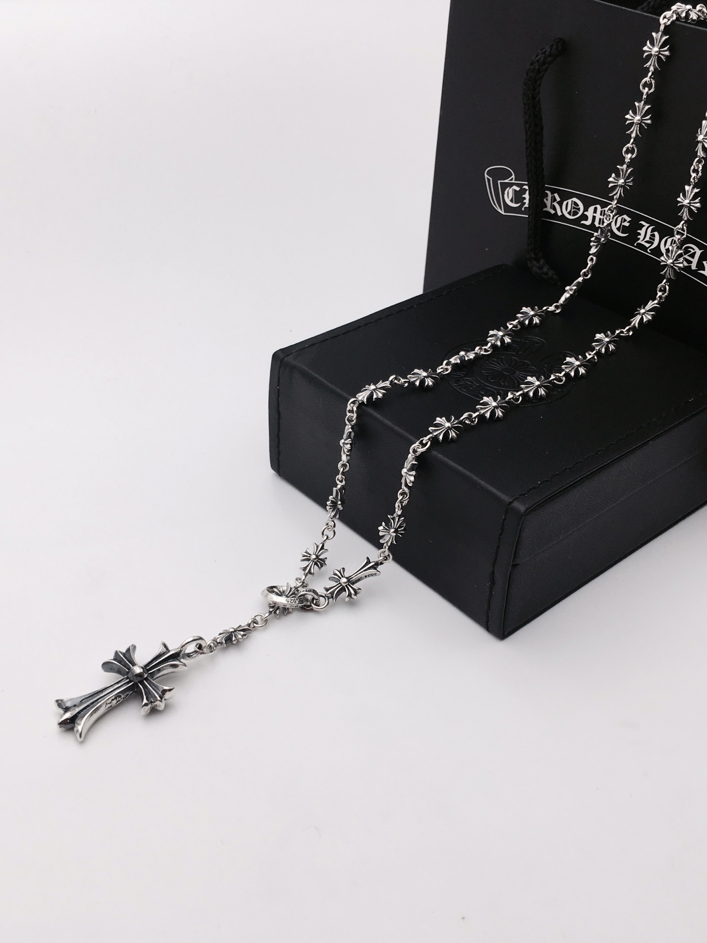 Chrome Hearts 克罗心个性十字架伸缩项链,65厘 2