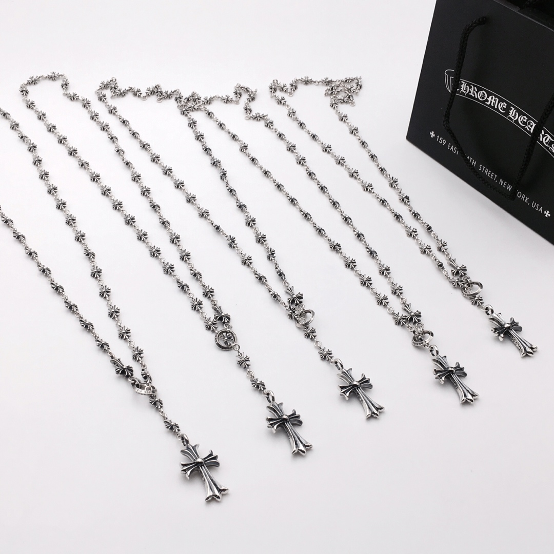 Chrome Hearts 克罗心个性十字架伸缩项链,65厘 3