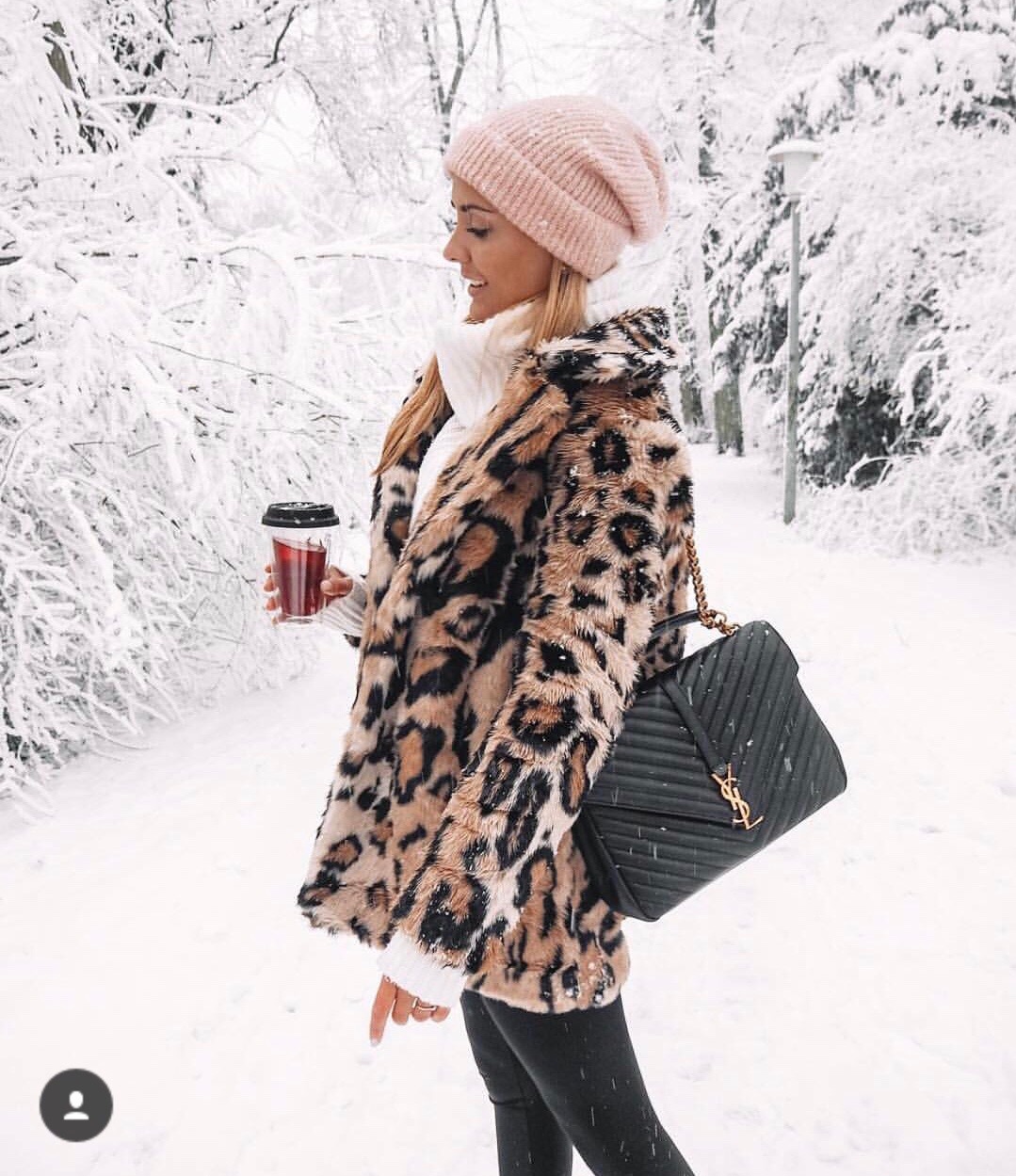 Saint laurent Ysl Monogram college_32cm黑色金扣392738