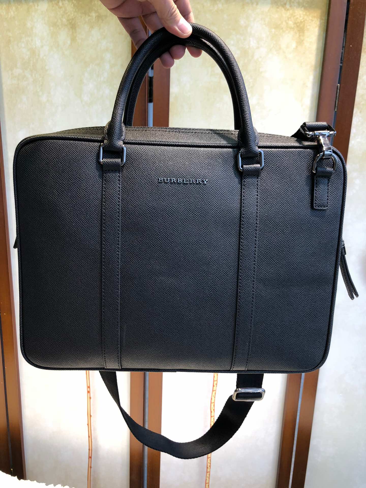 Burberry Briefcase Black 37x26x7cm business
