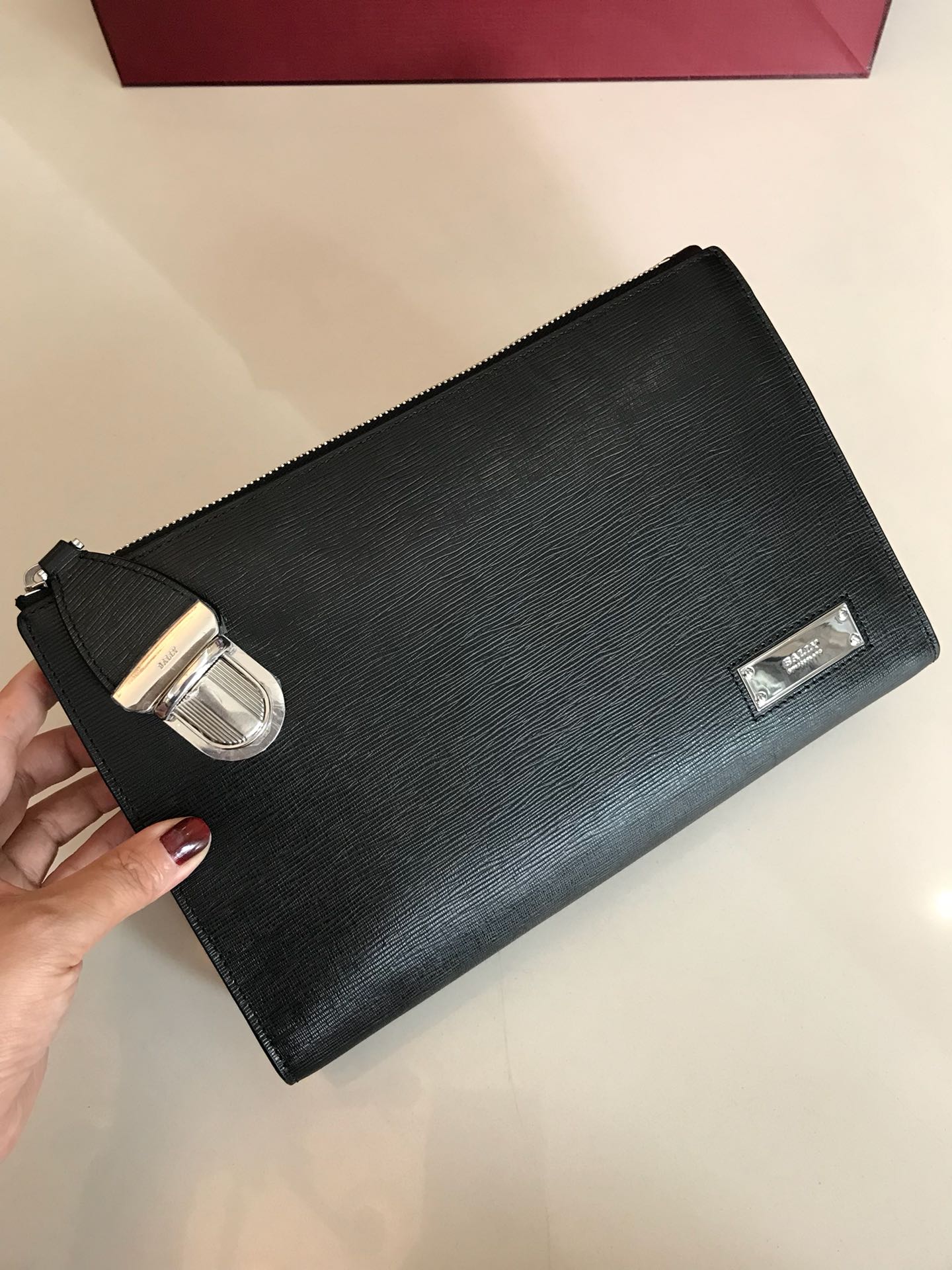 [Bally Wallets]Banner exclusive counter genuine original cowhide material Men