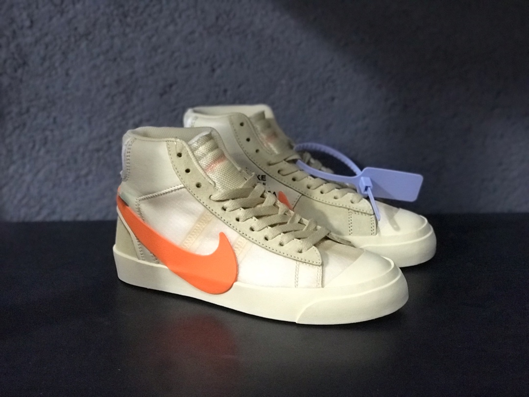 170开拓者OW超限量联名 Nike Blazer Mid Off-White Virgil The Ten 货号：AA3832-700