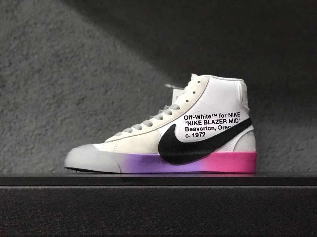 170开拓者OW超限量联名 Nike Blazer Mid Off-White Virgil The Ten 货号：AA3832-002