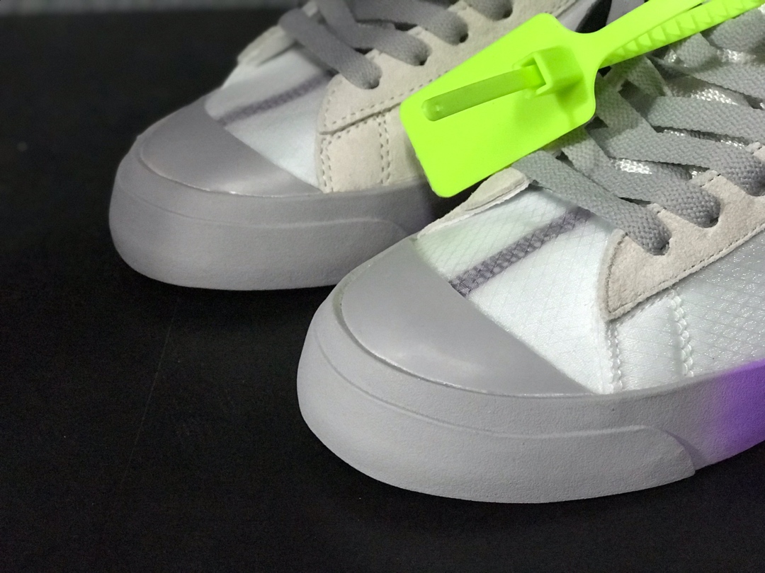 170开拓者OW超限量联名 Nike Blazer Mid Off-White Virgil The Ten 货号：AA3832-002
