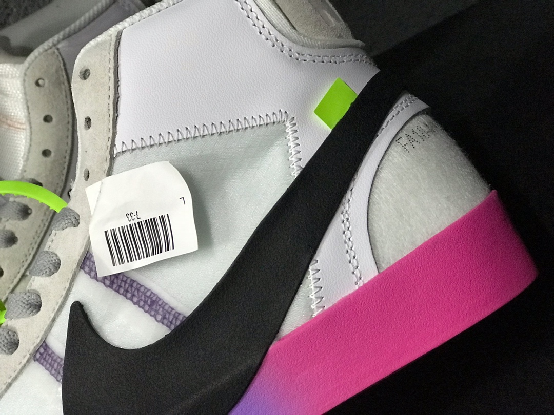 170开拓者OW超限量联名 Nike Blazer Mid Off-White Virgil The Ten 货号：AA3832-002
