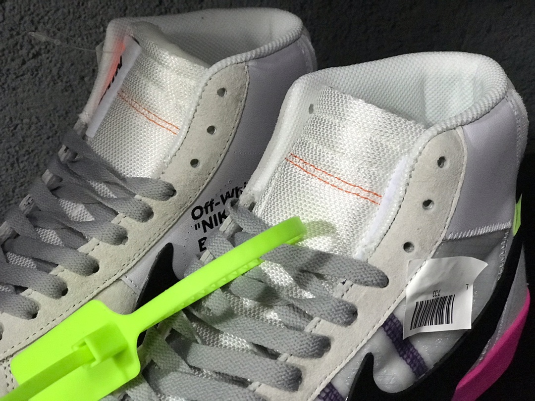 170开拓者OW超限量联名 Nike Blazer Mid Off-White Virgil The Ten 货号：AA3832-002