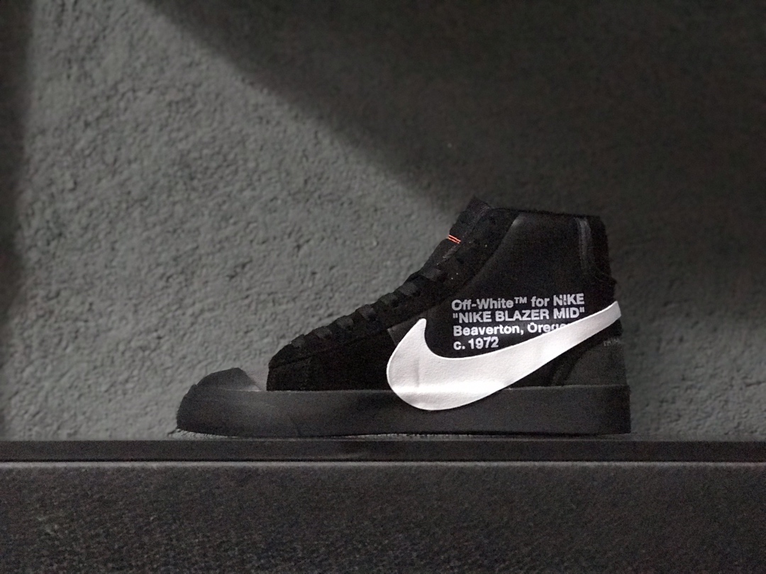 170开拓者OW超限量联名 Nike Blazer Mid Off-White Virgil The Ten 货号：AA3832-001