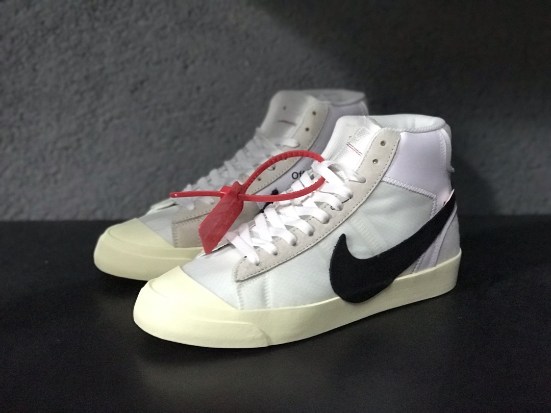 170开拓者OW超限量联名 Nike Blazer Mid Off-White Virgil The Ten 货号：AA3832-100