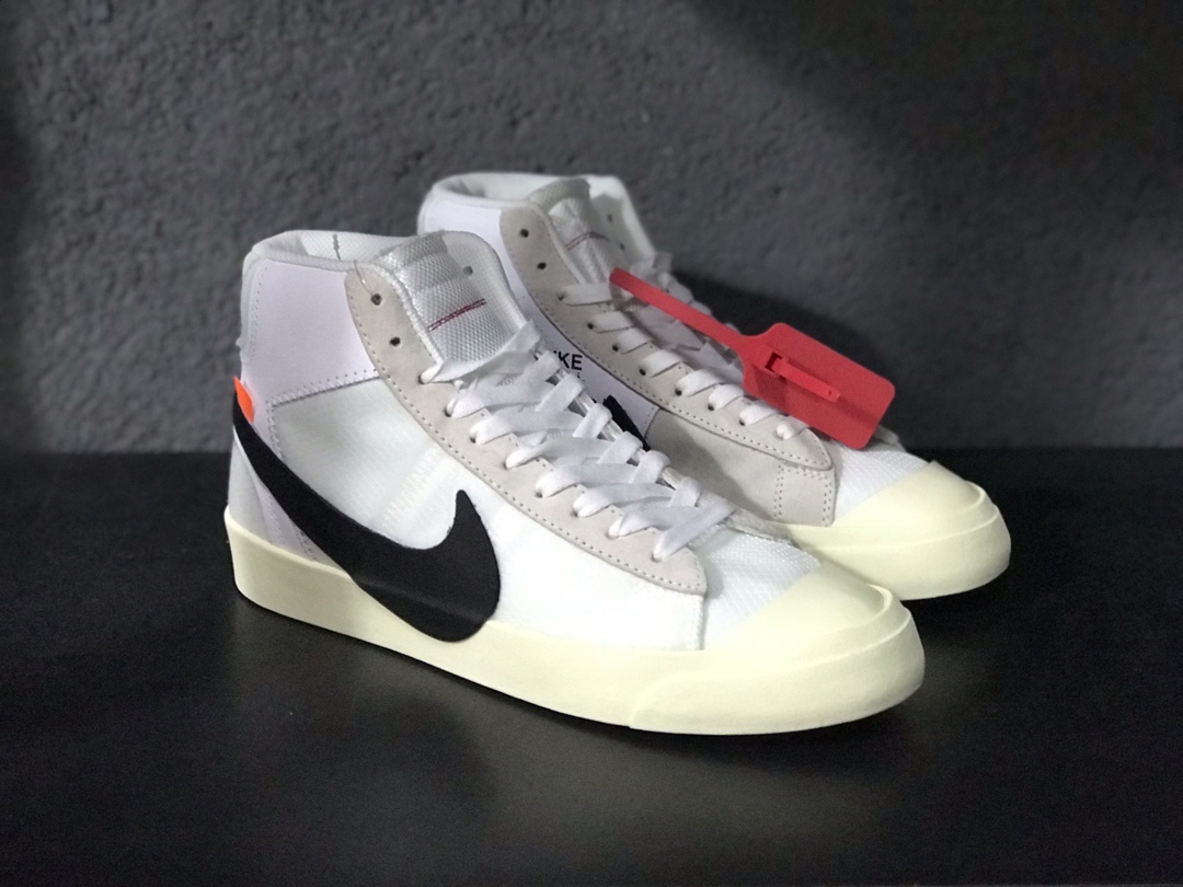 170开拓者OW超限量联名 Nike Blazer Mid Off-White Virgil The Ten 货号：AA3832-100