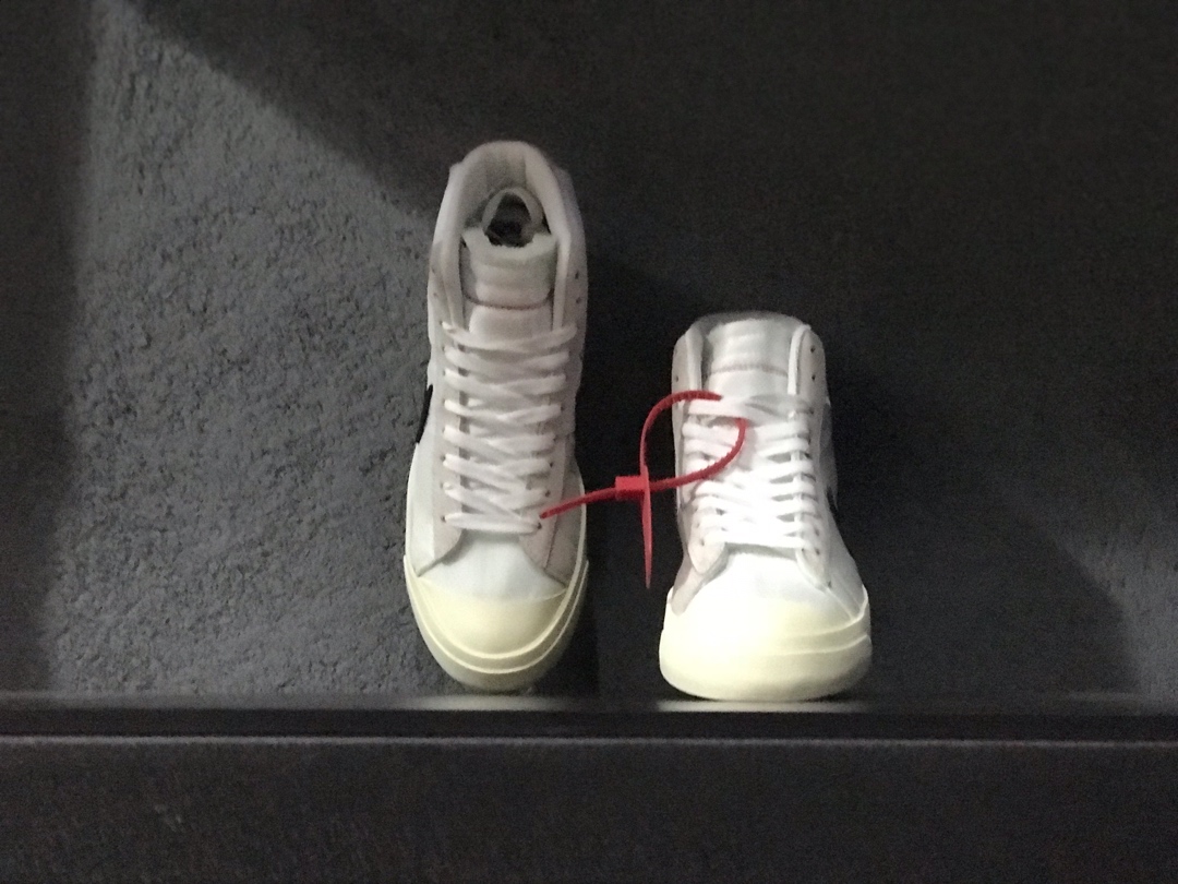 170开拓者OW超限量联名 Nike Blazer Mid Off-White Virgil The Ten 货号：AA3832-100