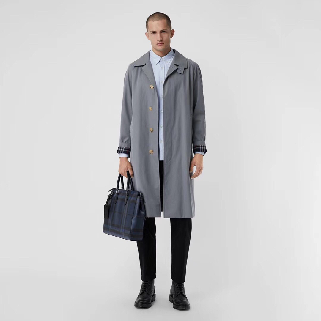 Burberry Briefcase Blue Check business