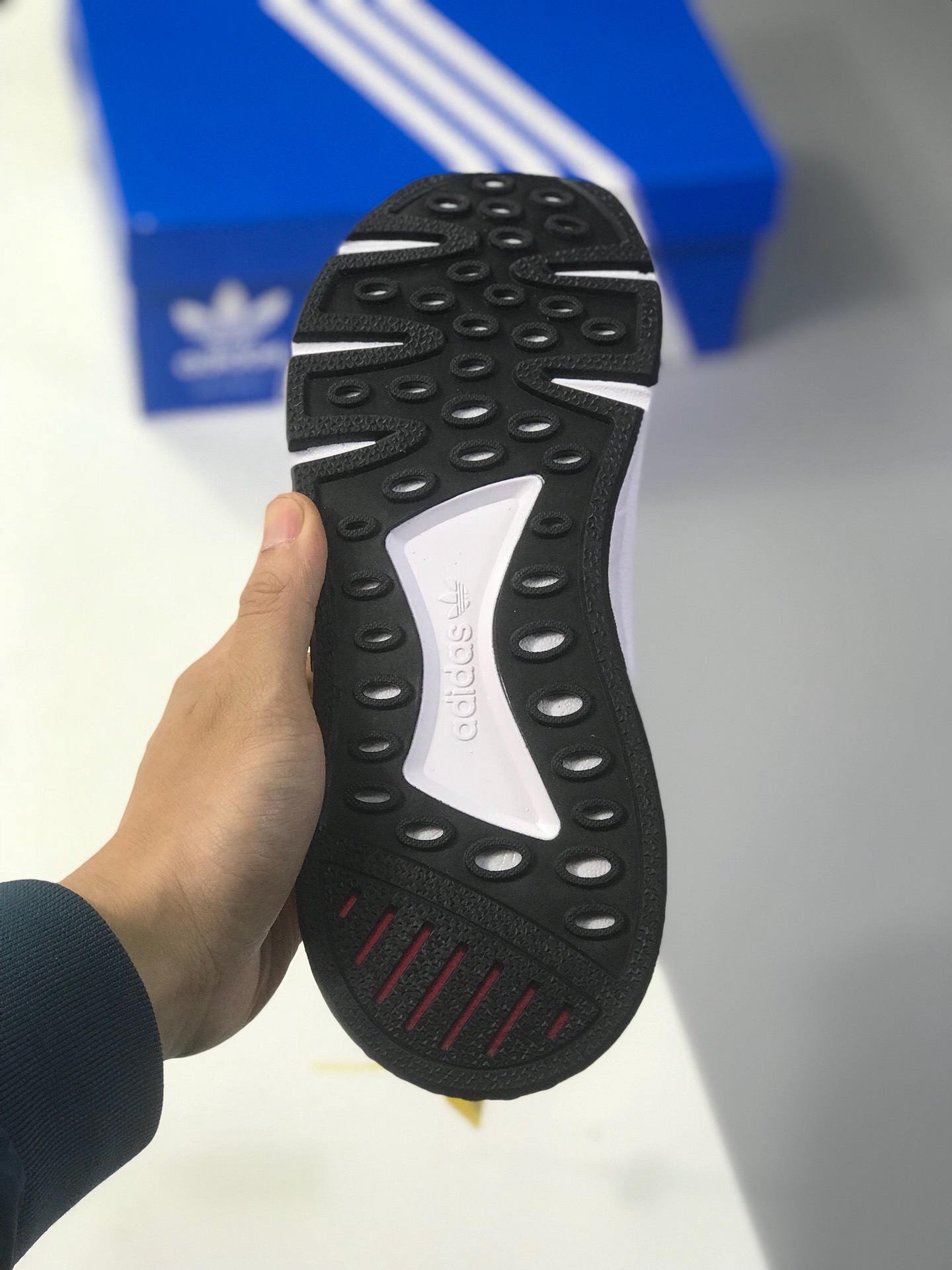 140真标 原盒 adidas originals（阿迪达斯三叶草）2018 EQT SUPPORT MID ADV 情侣款运动鞋
