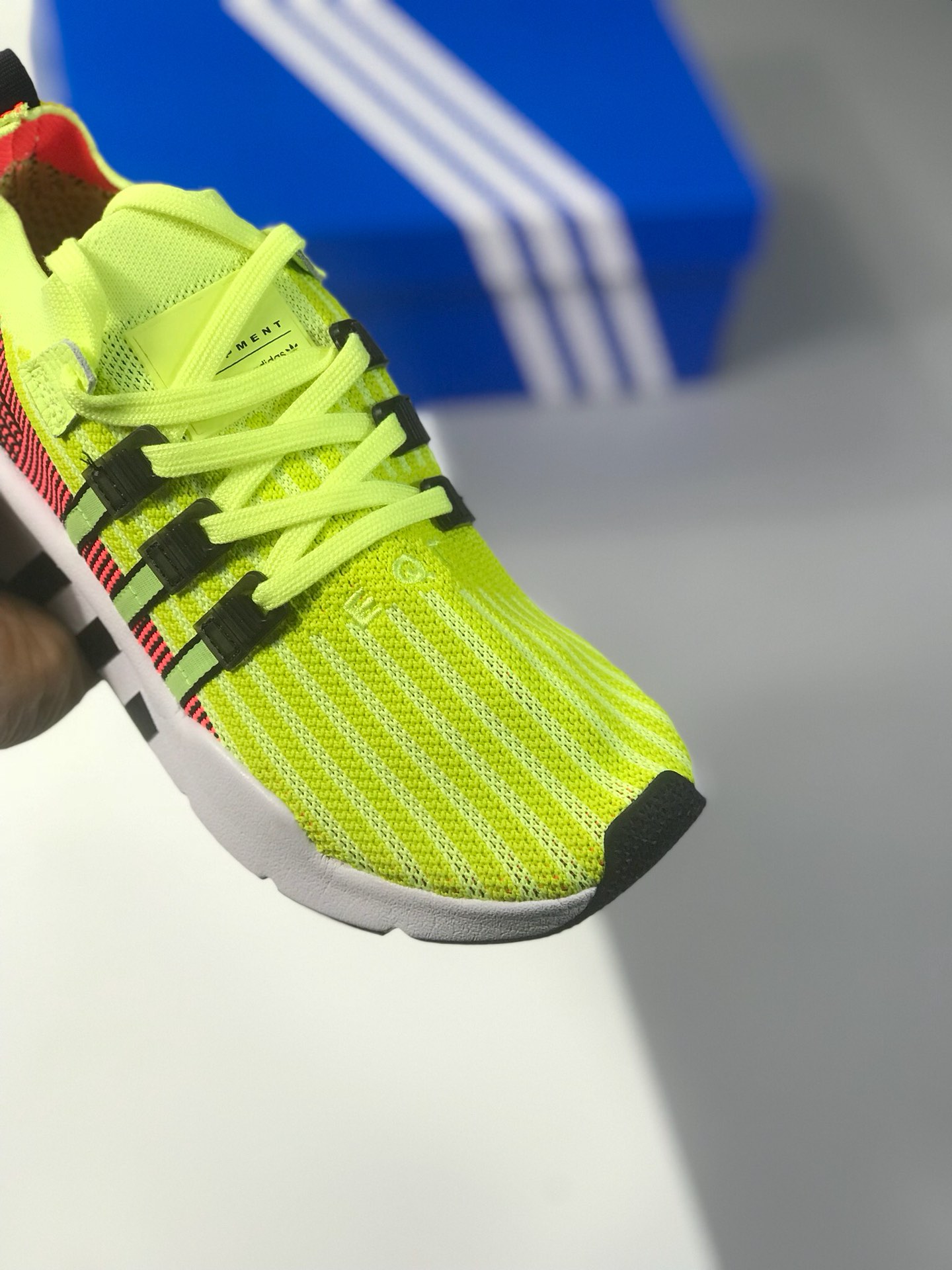 140真标 原盒 adidas originals（阿迪达斯三叶草）2018 EQT SUPPORT MID ADV 情侣款运动鞋