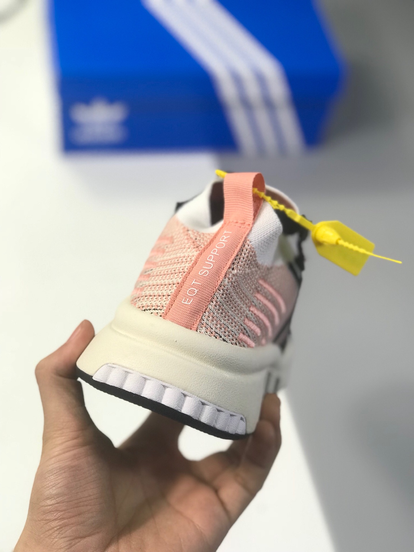 140真标 原盒 adidas originals（阿迪达斯三叶草）2018 EQT SUPPORT MID ADV 情侣款运动鞋