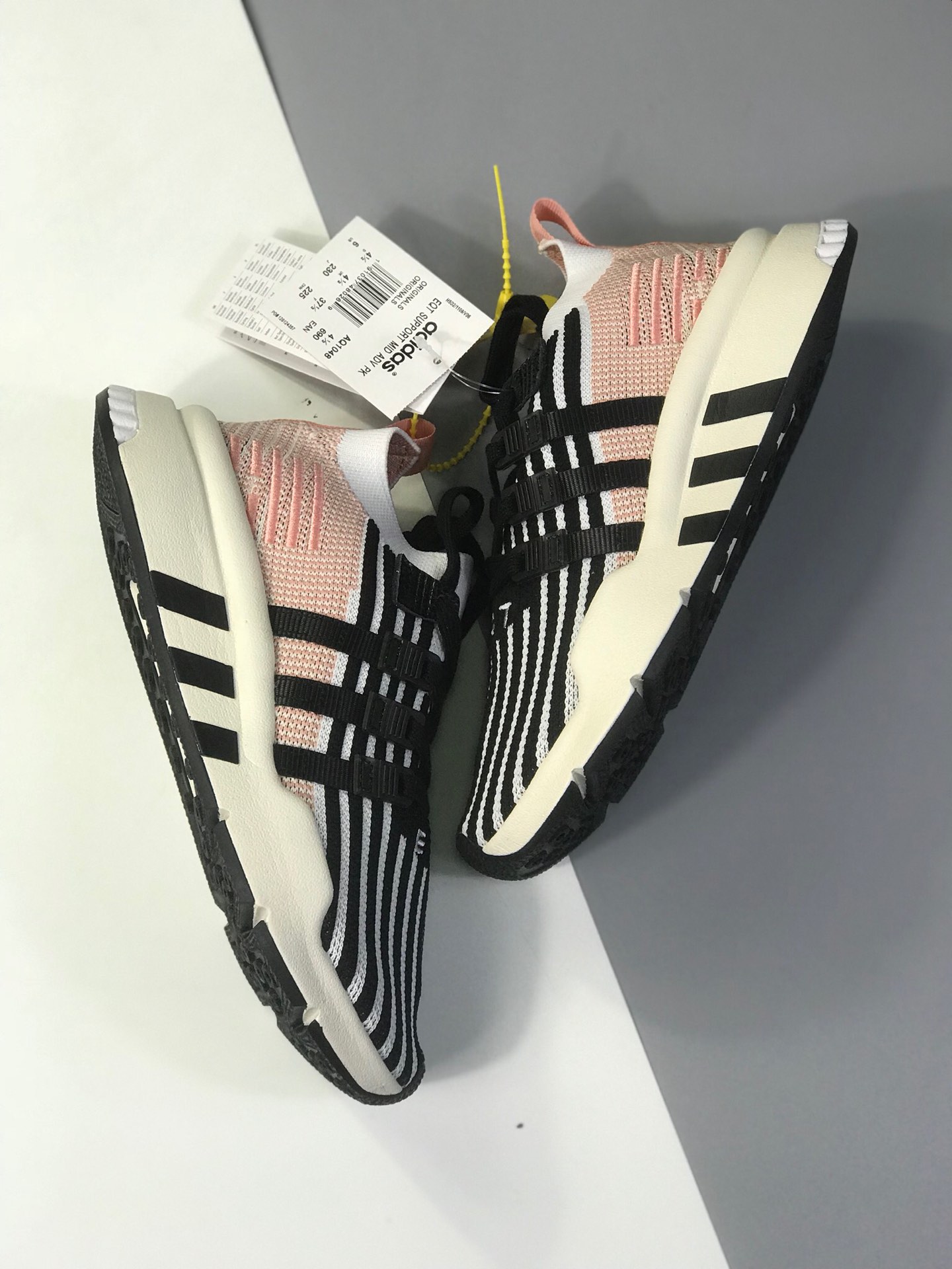 140真标 原盒 adidas originals（阿迪达斯三叶草）2018 EQT SUPPORT MID ADV 情侣款运动鞋