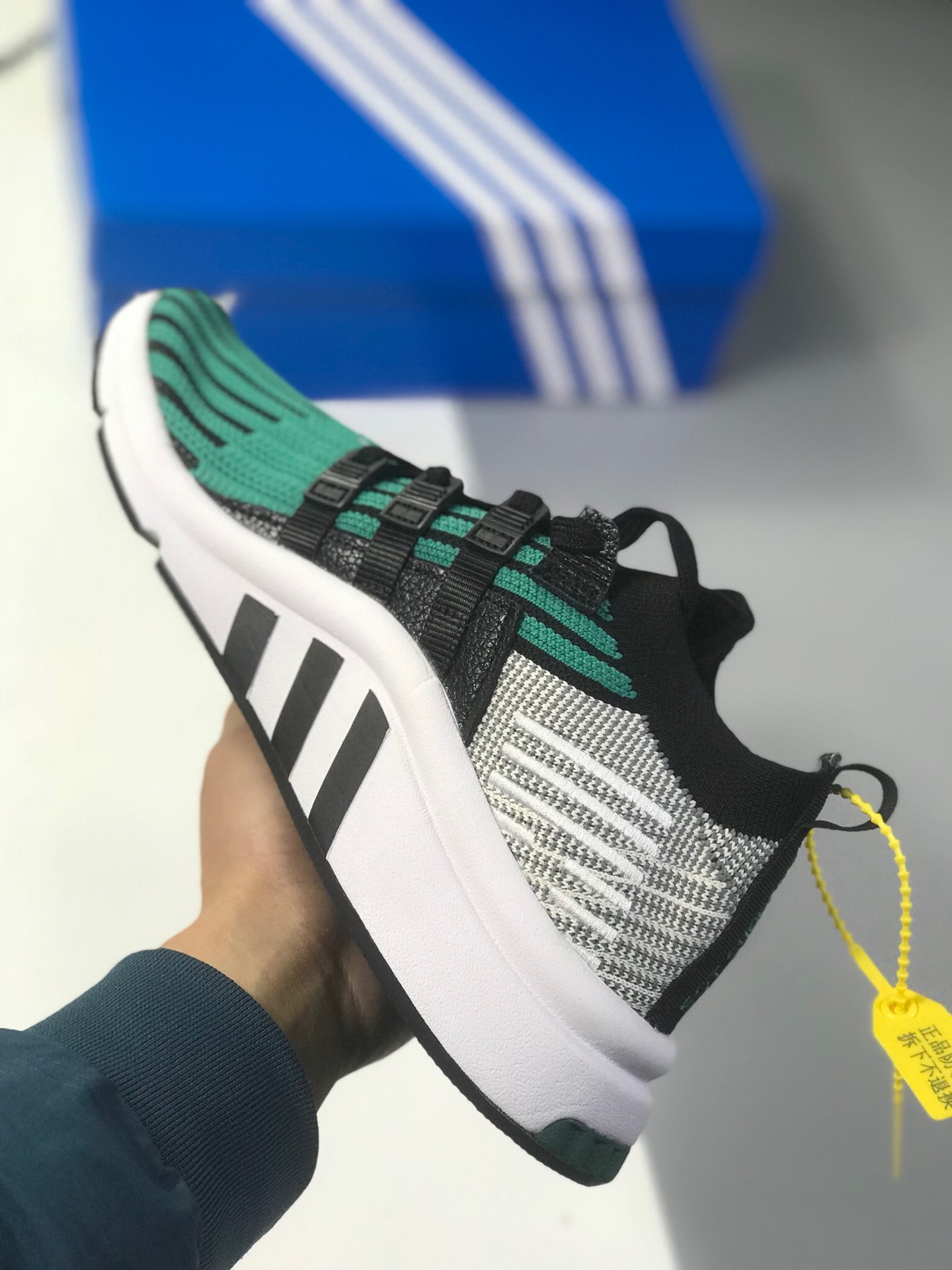 140真标 原盒 adidas originals（阿迪达斯三叶草）2018 EQT SUPPORT MID ADV 情侣款运动鞋