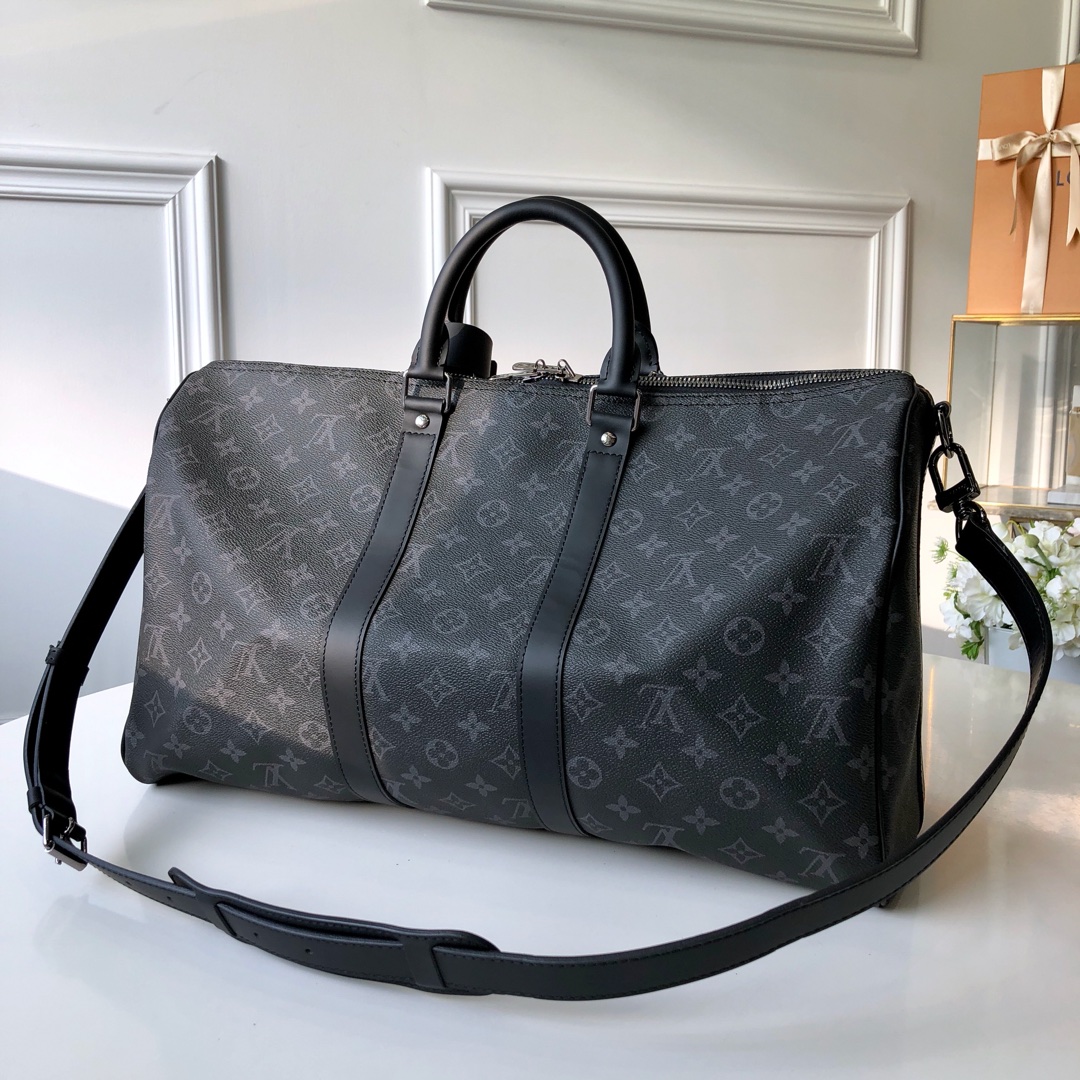 Louis Vuitton Travel Bags Black Blue Dark Men M40569