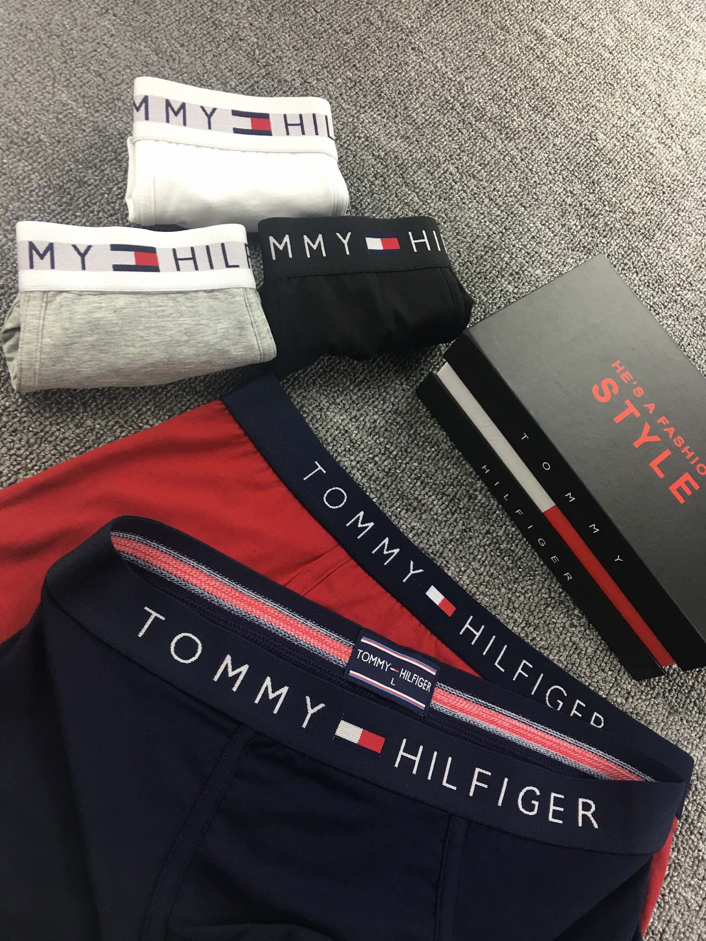 TOMMYHILFIGER汤姆费格奥戴尔面料现货一盒三条四条颜色可选LXL2XL3Xl