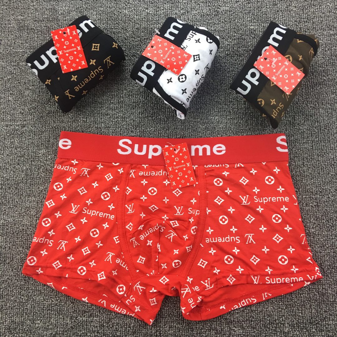 SuPreme联名LV  莫代尔面料  一盒三条 四条 现货 MLXLXXL