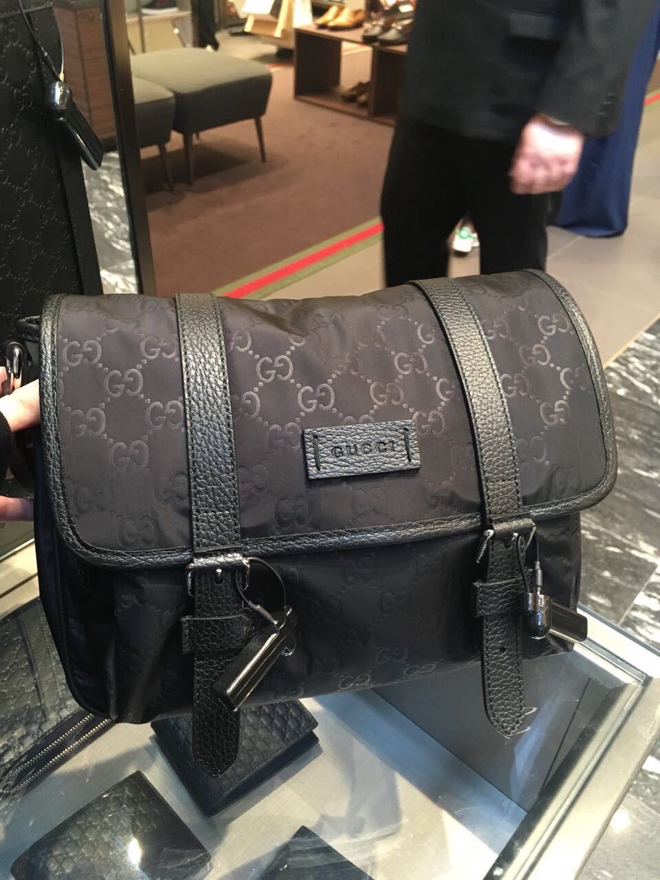 Gucci Italy updated G familys new model with actual photos, officially on sale 510335, size 27cmx20cmx12cm, unisex