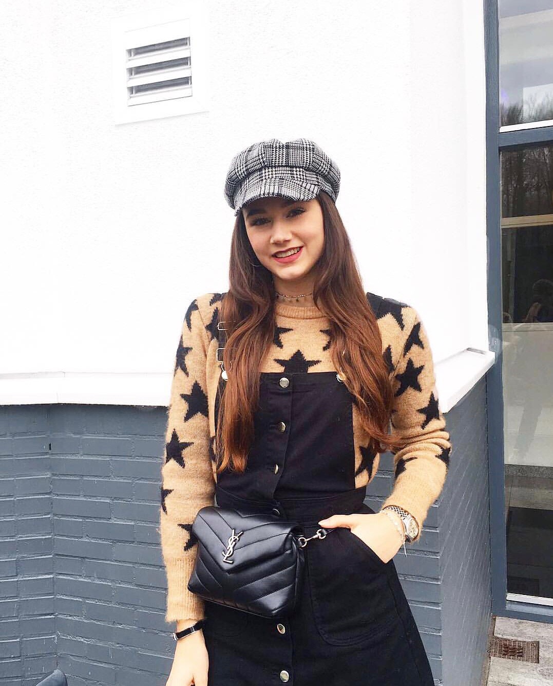 YSL LouLou 20CM 迷你斜挎包 467072黑色/银扣