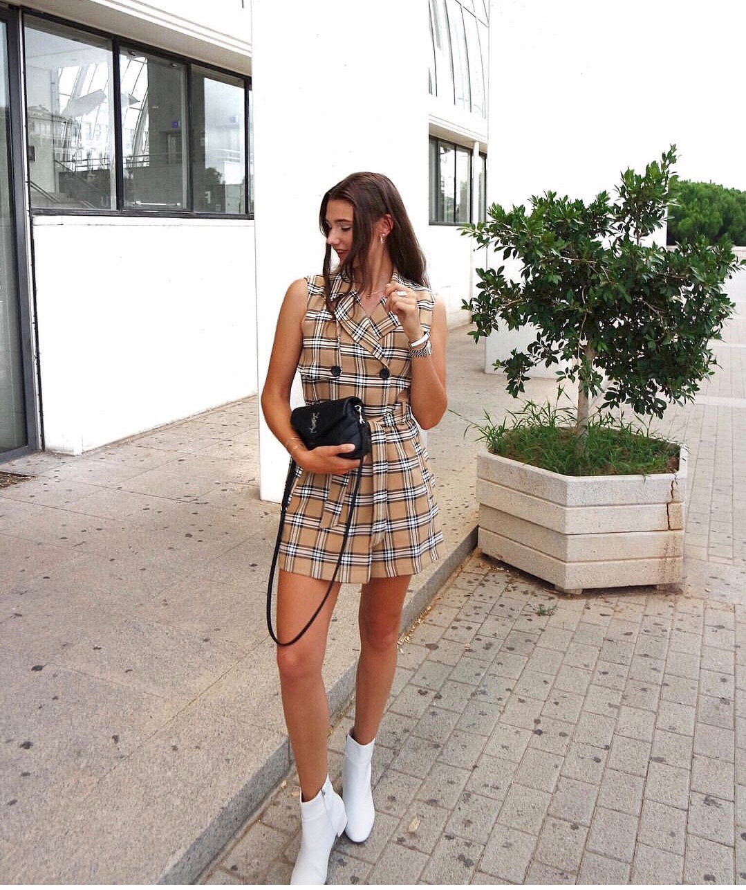 YSL LouLou 20CM 迷你斜挎包 467072黑色/银扣