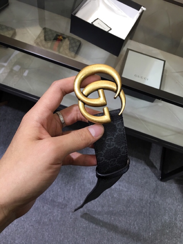 配送专柜全套礼盒包装古奇原单经典款式宽度40mm专柜独一无二的防伪特征客供防水面料搭配全树膏头层树膏底4