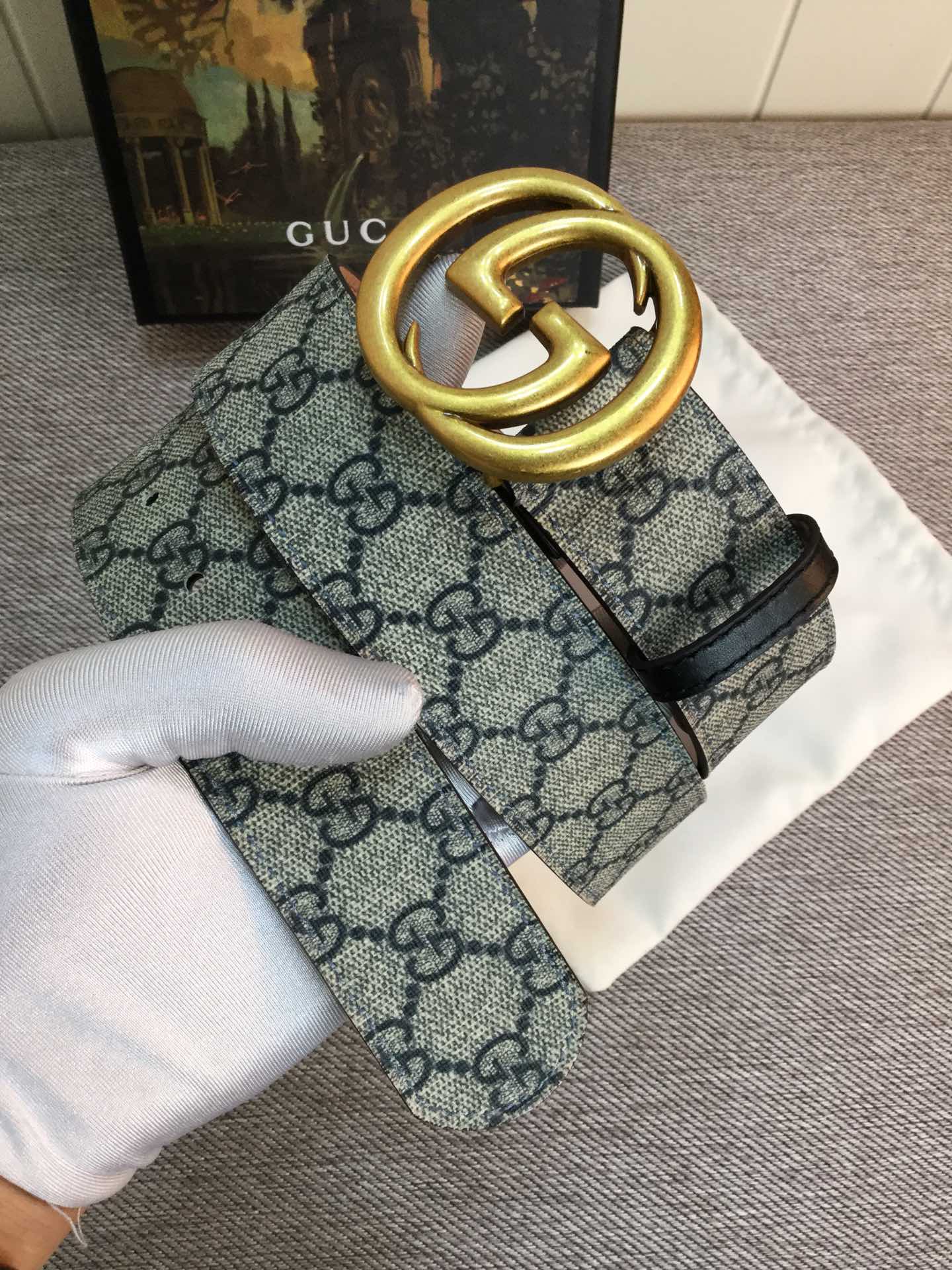 Gucci Style Leather Men's Belts Lookbook Reference image 2
