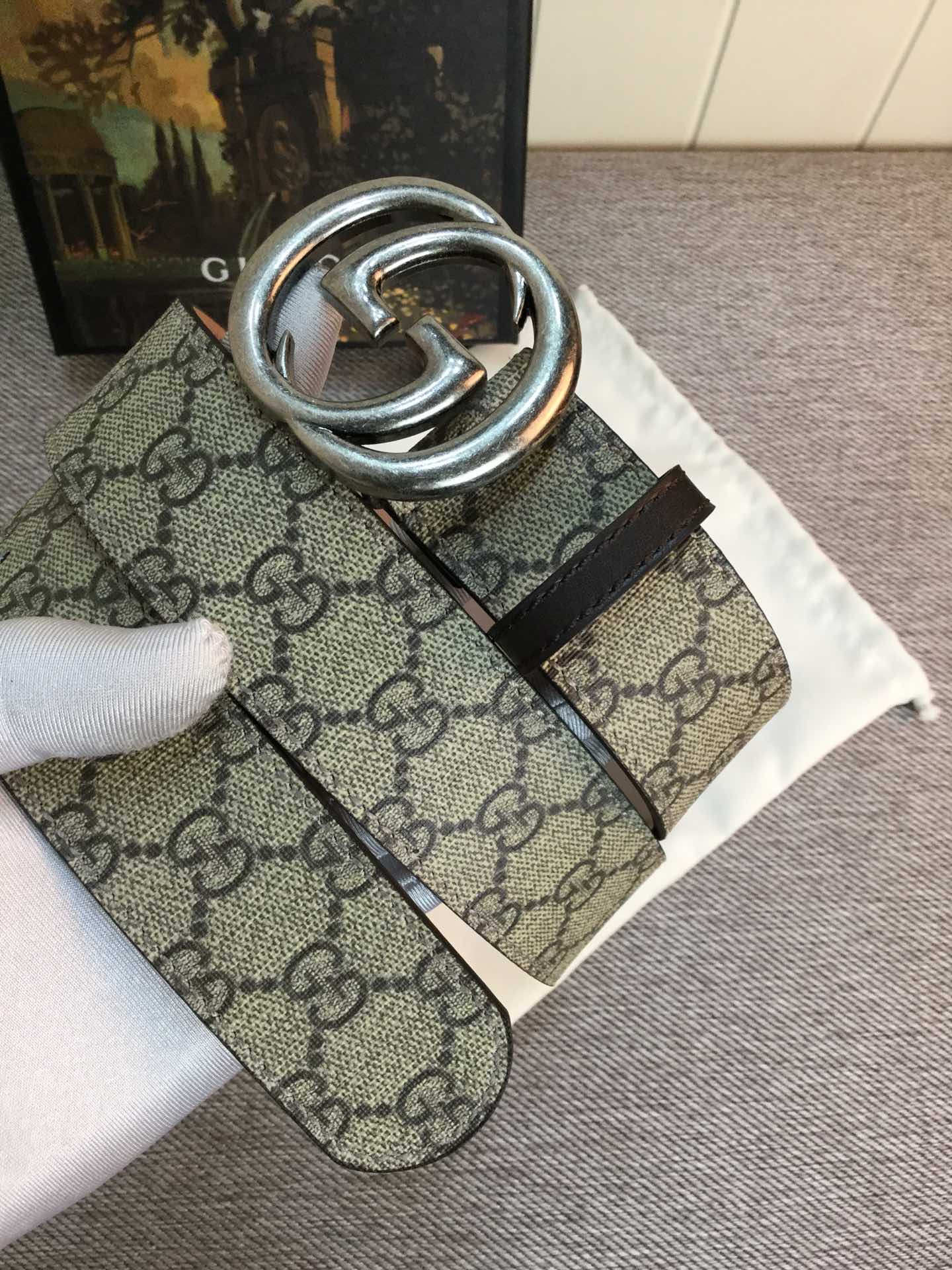 Gucci Style Leather Men's Belts Lookbook Reference image 2