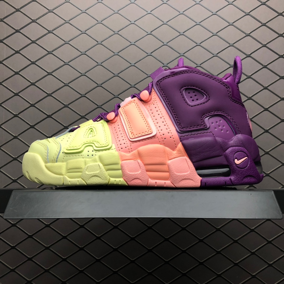 I0 Nike Air More Uptempo 大AIR皮蓬三色拼接 复古篮球鞋 AV8237- F5 0