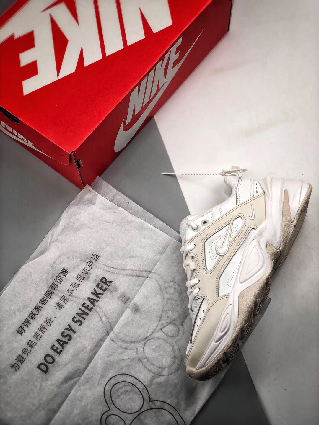 Air Monarch the M2K Tekno 米白灰Size：36 36.5 37.5 38 38.5 39 40 40.5 41 42 42.5 43 44 44.5 45