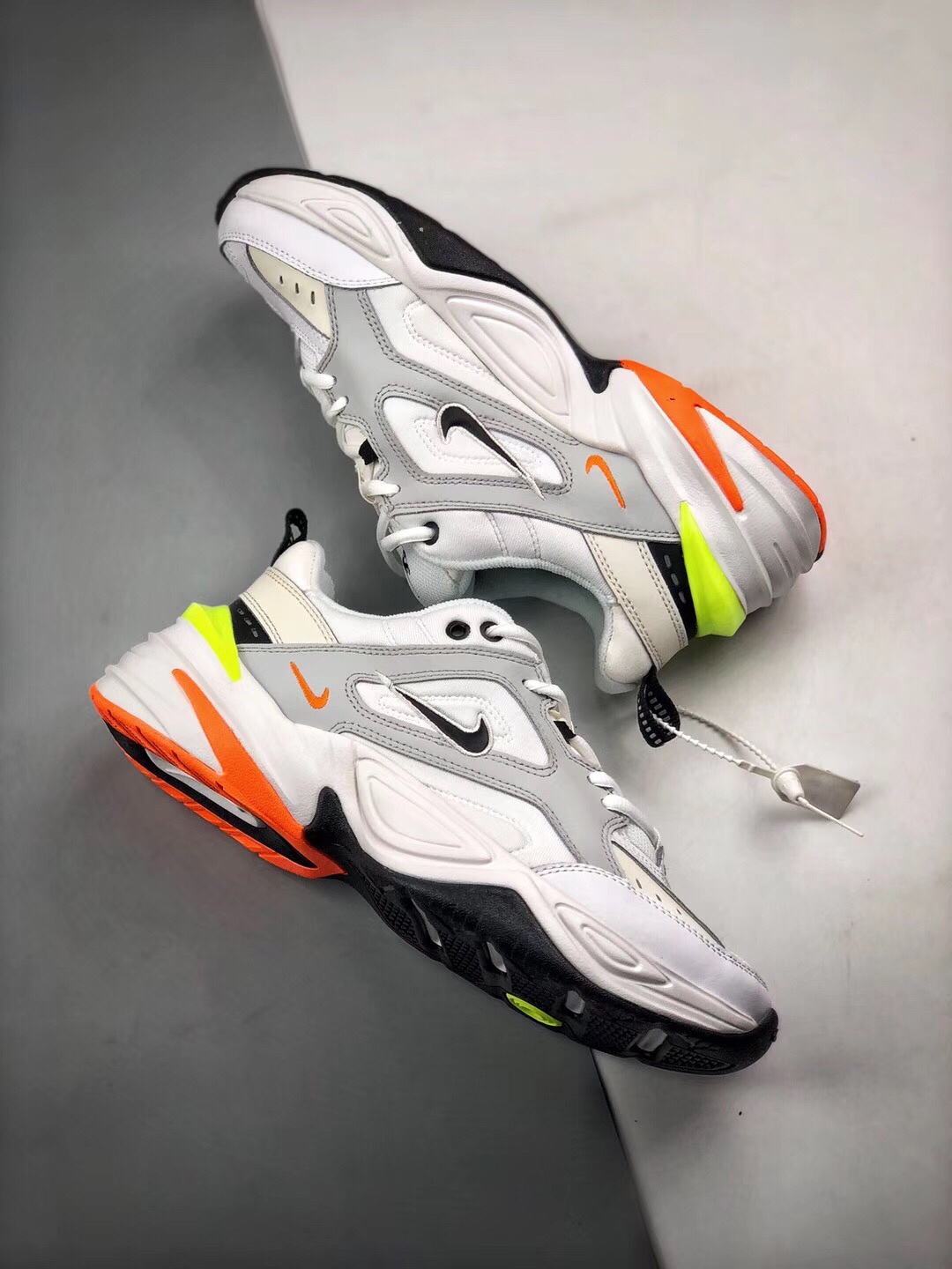 Air Monarch the M2K Tekno 灰黑橙Size：36 36.5 37.5 38 38.5 39 40 40.5 41 42 42.5 43 44 44.5 45