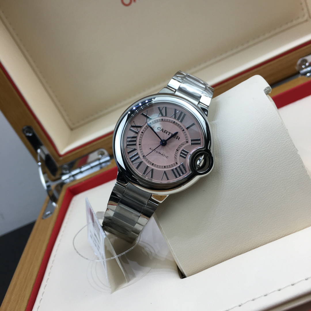 Cartier 皇家 卡地亚蓝气球33粉色腕表